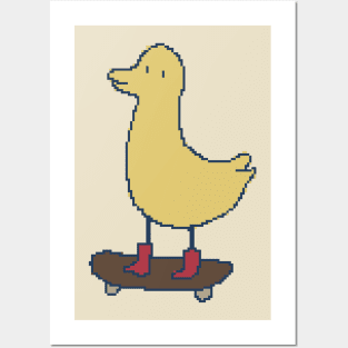 Skateboarding Duck Posters and Art